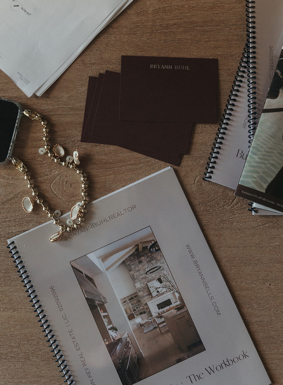 Property presentation materials from my brand strategy photos